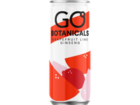 Gazuotas gaivusis gėrimas greipfrutų, žaliųjų cintrinų ir ženšenio skonio GO BOTANICALS, 330ml