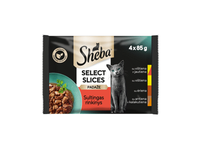 Konservuotas visavertis kačių ėdalas SHEBA CUISINE, 4 x 85 g, 340 g