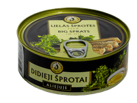 Didieji šprotai augaliniame aliejuje 240 g