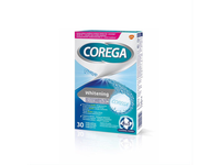 COREGA CLEANSERS DENTAL WHITE, dantų protezų valymo tabletės, 30 vnt.