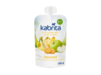Tyrelė KABRITA su obuol., banan., saus., grietinėle, 8+ mėn., 100 g