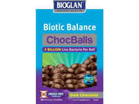 BIOGLAN probiotikai BIOTIC BALANCE CHOCBALLS, N30