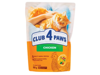Sausas maistas katėms su vištiena CLUB 4 PAWS, 900 g