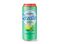 Nealk.UTENOS alaus kokt.RADLER, 0,5 l
