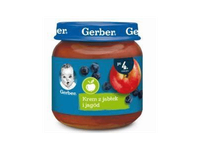 Obolių ir mėlynių tyrelė GERBER (nuo 4 mėn.), 125 g