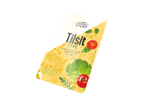 Sūrio produktas Tilsit VILVI, su augaliniais riebalais, 50 %, RSM, riekutėmis, 150g