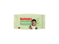 Drėgnos servetėlės Huggies Natural Care Plastic Free 48vnt.