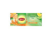 Žalioji arbata su citrina LIPTON, 20 vnt., 26 g