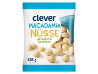 Skrudinti ir sūdyti makadamijų riešutai CLEVER, 125 g