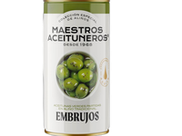Žaliosios alyvuogės su kauliukais MAESTROS ACEITUNEROS Campo Real, su aliej., prieskon., 4,2/2,5 kg