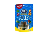 Guminukai AMOS BLOCKS, vaisių skonio, 72 g