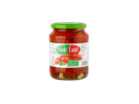 Marinuoti raudonieji pomidorai TASTE LAND, 660 g / 360 g
