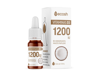 ECOSH vitaminas D3 su kokosų aliejumi 1200IU, 10ml