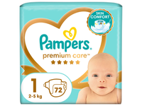 Sauskelnės PAMPERS PREMIUM, 1 d. 72 vnt.