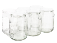 Stiklainis, TO, be dangtelio, 0,72 l, D 8,2 cm, 6 vnt