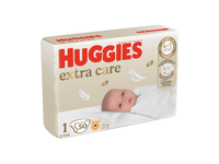 Sauskelnės HUGGIES EXTRA CARE 1, 2-5 kg, 50 vnt.