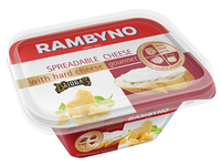 Lydytas tepamas sūrelis RAMBYNO, su kietu sūriu Džiugas, 50%, 175 g