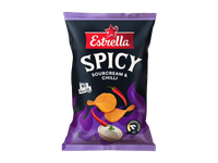 Bulvių traškučiai ESTRELLA SPICY, griet. ir aitr. papr. sk., 115 g
