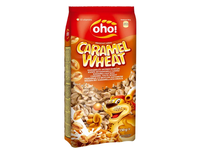 Sausi pusryčiai OHO CARAMEL WHEAT, 150 g