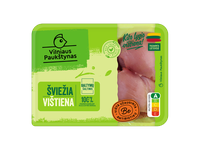 Šviežia viščiukų broilerių šlaunelių mėsa be odos VILNIAUS PAUKŠTYNAS,užauginta be antibiotikų, 500g