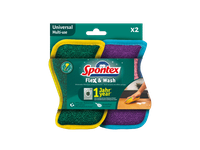Daugiafunkcinės kempinėlės SPONTEX Flex & Wash, 2 vnt.