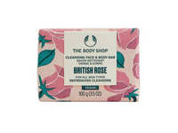 THE BODY SHOP BRITISH ROSE CLEANSING veido ir kūno muilas, 100 g