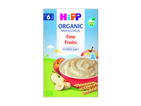 Pieniška kukurūzų košė HIPP su vaisiais (nuo 6 mėn.), 250 g