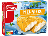 Šaldyta rudagalvių menkių filė, FINDUS, Meuniere, su petražolėm, 250g