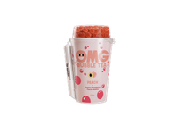 Arbatos gėrimas OMG Bubble Tea su braškių burbuliukais, persikų skonio, 270 ml