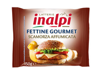 Lydytas sūris su skamorca INALPI riekelėm, 39%, 20x150 g