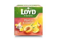 Vaisinė arbata LOYD, persikų ir citrinų skonio, 40 g