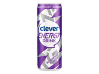 Mėlynių skonio energinis gėrimas CLEVER, 250 ml