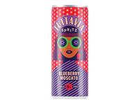 Aromatizuotas vyno gėrimas TUTTAVIA BLUEBERRY MOSCATO 5% 0,25L