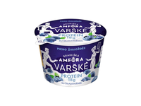 Varškė su šilauogėmis GRAIKIŠKA AMFORA PROTEIN, 0,8 % rieb., 200 g