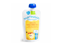 Ekologiška obuolių ir bananų tyrelė MARMALUZI (nuo 4 mėn.), 90 g
