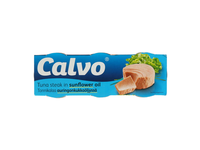 Nesmulk. tunas saulėgrąžų aliejuje CALVO,240g