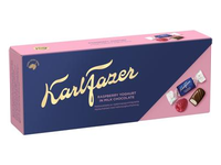 Saldainiai KARL FAZER su avietinio jogurto skonio įdaru, 250 g
