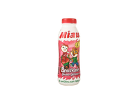 Sterilizuotas braškinis pieno gėrimas MIAU, 2,3 % rieb., 0,45 l