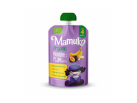 Ekologiška bananų ir slyvų MAMUKO tyrelė nuo 4 mėn., 100 g