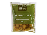 Žal. alyv. su papr. RIMI SMART, 180 g / 80 g