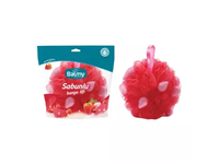 BALMY plaušinė su muilo gabaliukais NATURAL STRAWBERRY, didelė, 1 vnt.