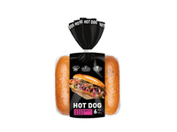 Atitirpintos bandelės HOT DOG, 6 vnt., 300 g
