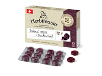 Herbitassin Iceland moss + blackcurrant, 12 pastilių