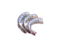 Šaldytos didžiosios tigrinės krevetės, nevirtos, lukštentos, su uodega, 16/20, 20% glazūros, 800 g