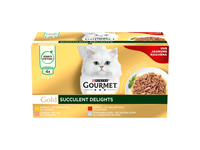 Ėdalas katėms GOURMET GOLD SUCCULENT, 4 x 85g