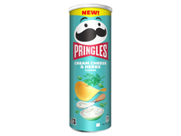 Traškus užkandis PRINGLES, kreminio sūrio ir žolelių sk.165g
