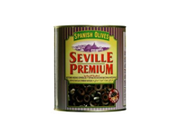 Alyvuogės PREMIUM SEVILLA, juodos, pjaustytos, 3 kg/ 1,56 kg
