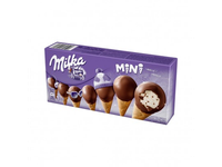 Valgomieji ledai MILKA  Cone Vanilla Chocolate 8x25ml