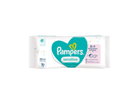 Kūdikių servetėlės PAMPERS Sensitive, Plastic Free, 52 vnt.