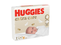 Sauskelnės HUGGIES EXTRA CARE 1, 2-5kg, 84vnt